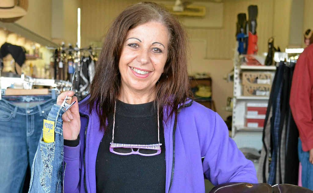 MOVED SHOP: Gina Doulis of Showtime Saddlery has moved to a shop in Palmerin St.